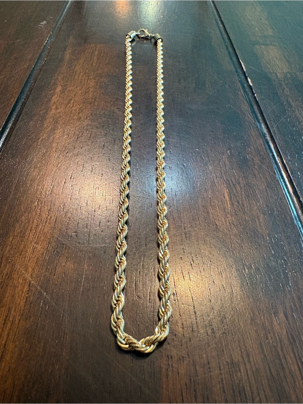 Gold-Tone Rope Chain Necklace - Women Jewelry